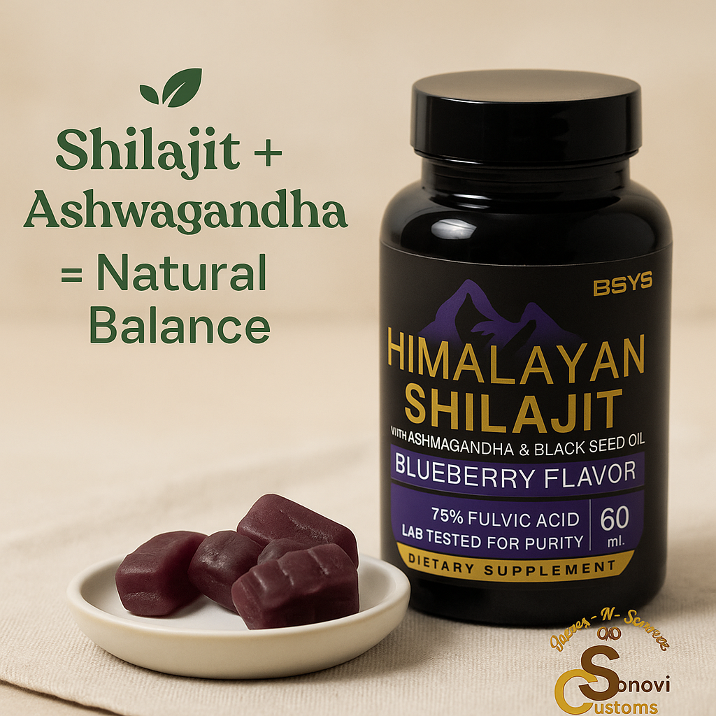 Shilajit blueberry flavor gummies